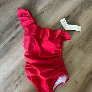 NWT Gottex one piece swimsuit cherry red